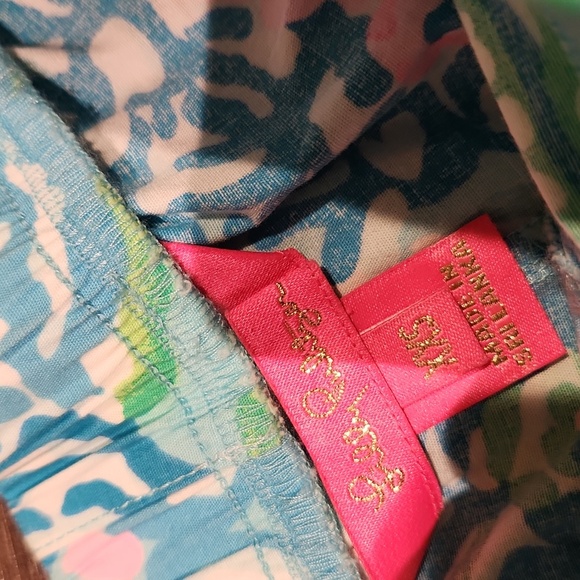❤️ NWOT! LILLY PULITZER OCEAN VIEW SHORTS IN COTTON POPLIN - AQUA LA VISTA - Picture 4 of 7
